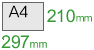 A4(210297mm)