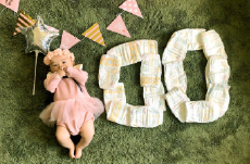 子供・赤ちゃんの御宮参りや100日記念の写真でポスター印刷、キャンバスプリント