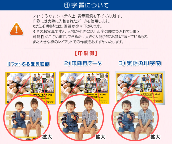 フォトふるプリントの印字質につきまして